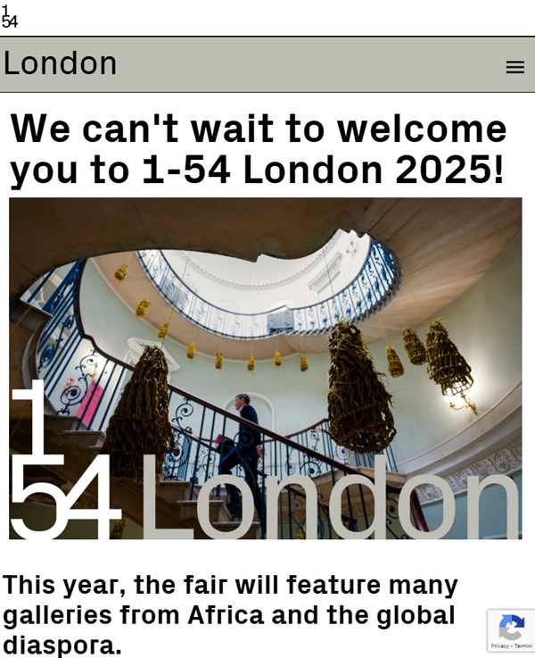 46 galleries at 1:54 Contemporary African Art Fair 2025 London - 16 > 19 October 2025 @154artfair