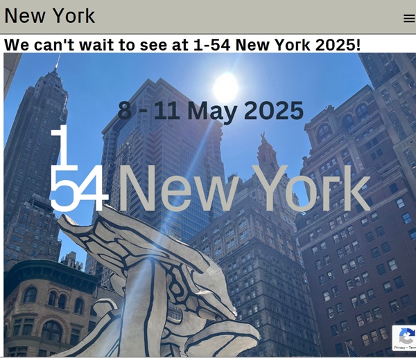click to enlarge- double click to reduce 1-54 Contemporary African Art Fair 2025 New York, USA - May 8 > 11 2025 @154artfair