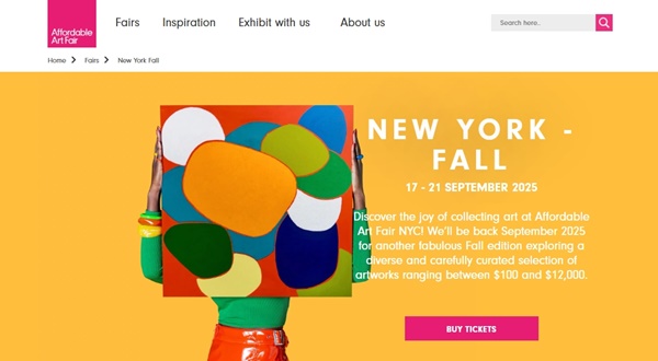 Affordable Art Fair 2025 New York FALL, USA - 17 > 21 September, 2025 @AAFNYC