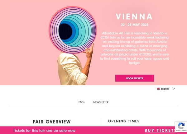 Affordable Art Fair 2025 Vienna, AUSTRIA - May 22 > 25, 2025 @affordableartfairvienna
