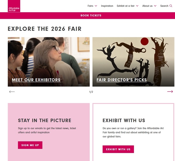 click to enlarge- double click to reduce Affordable Art Fair 2026 New York FALL, USA - 16 > 20 September, 2026 @AAFNYC