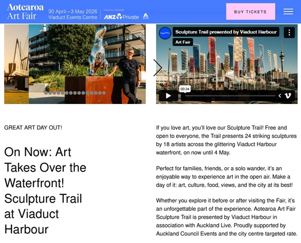 60 galleries at Aotearoa Art Fair 2026 Auckland, NEW ZEALAND - 30 April > 3 May, 2026 @AotearoaArtFair