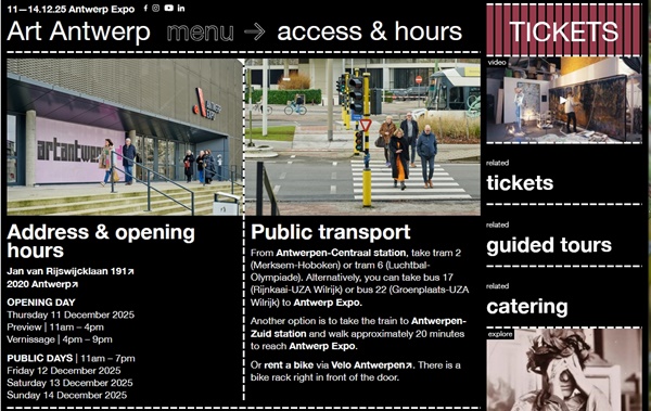 Art Antwerp 2025, BELGIUM - 11 > 14 December, 2025 @artantwerpfair