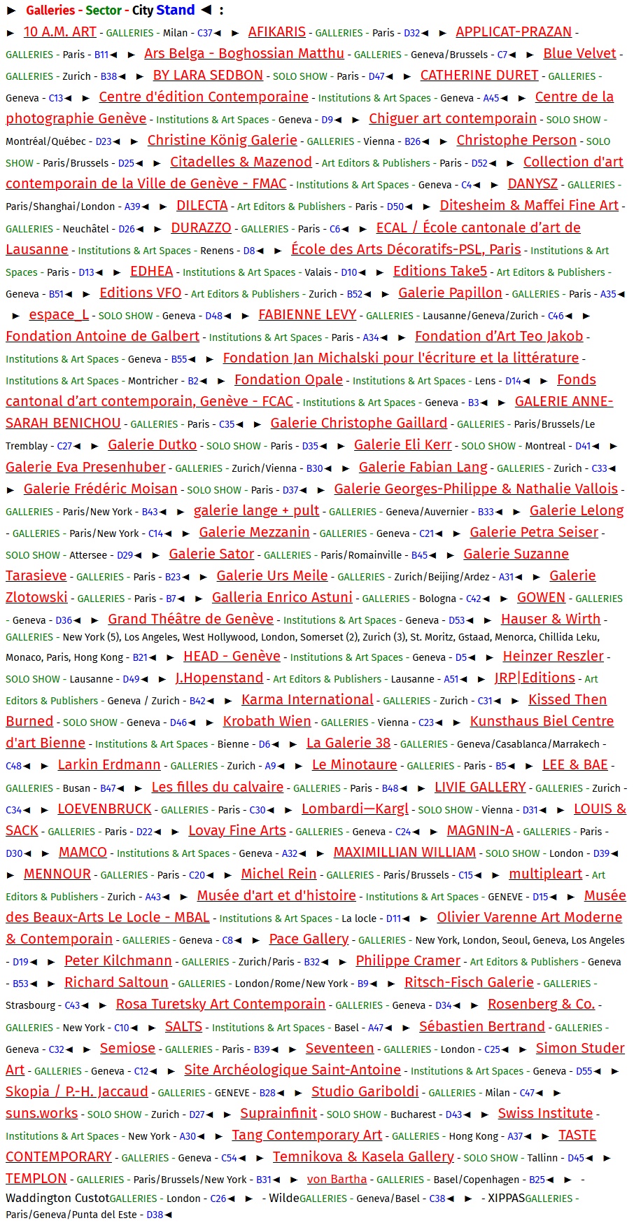 ARTGENÈVE 2026, Geneva SWITZERLAND  - January 26 > February 1, 2026 @artgeneve