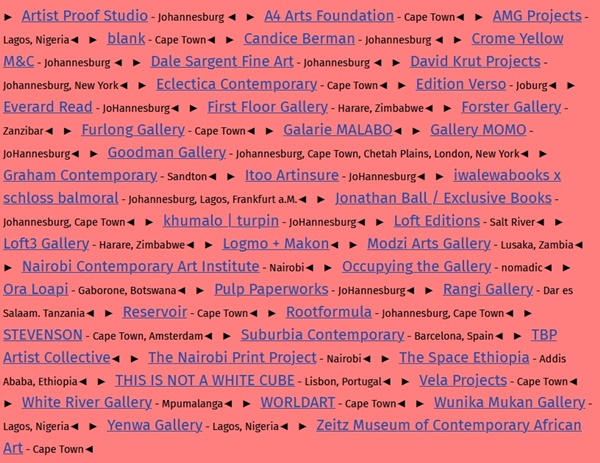click to enlarge- double click to reduce FNB Art Joburg Johannesburg SOUTH AFRICA Fair 2026 - 4 > 6 September, 2026 @ArtJoburg
