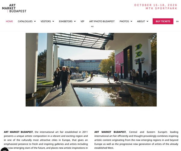 click to enlarge- double click to reduce ART MARKET 2026, Budapest HUNGARY - October 15 > 18, 2026 @ArtMarketBudapest