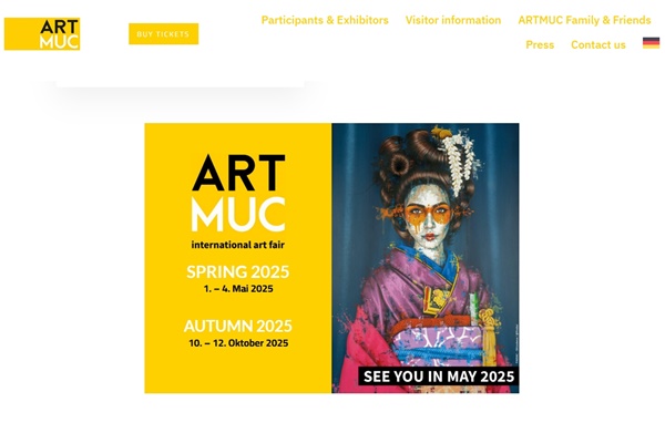 click to enlarge- double click to reduce ARTMUC Spring Munich 2025 GERMANY - 1 > 4 May 2025 @artmuc.kunstmesse