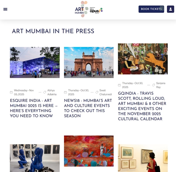Art Mumbai 2025, Mumbai, INDIA - November 13 > 16, 2025 @artmumbaiofficial
