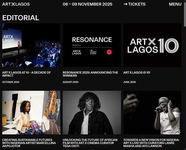 ART X 2025 Lagos, NIGERIA - 6 > 9 November, 2025 @artxlagos
