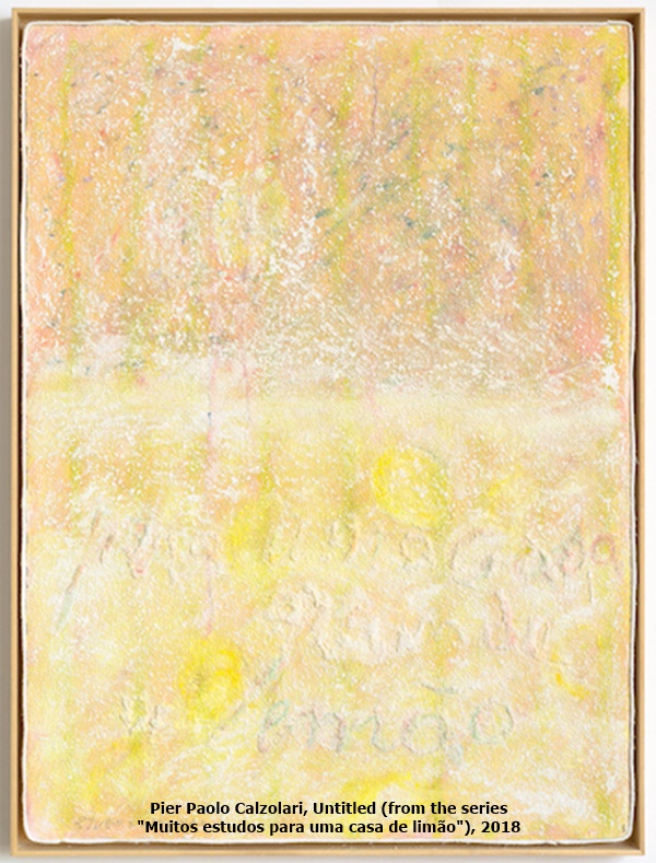 Pier Paolo Calzolari, Untitled (from the series Muitos estudos para uma casa de limão), 2018