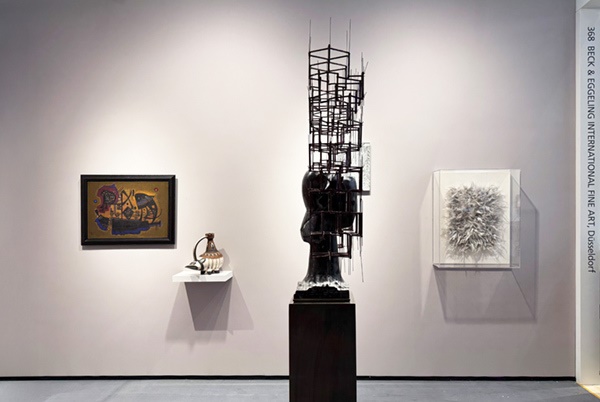 Works by Wassily Kandinsky, Pablo Picasso, Manolo Valdés, and Piero Manzoni.