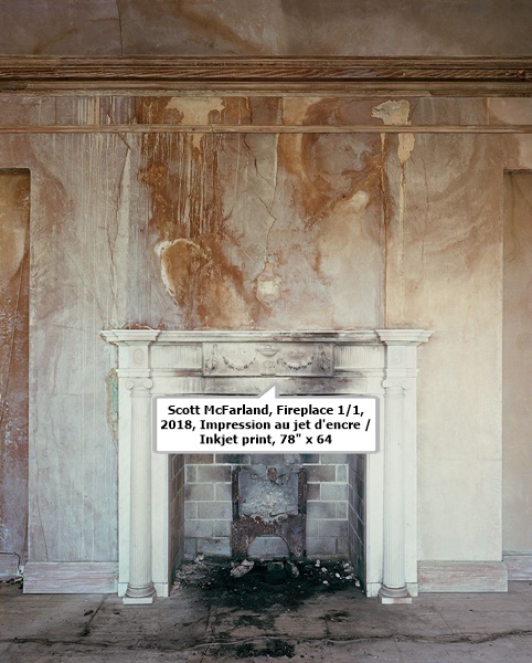 click to enlarge- double click to reduce Scott McFarland, Fireplace 1/1, 2018, Impression au jet d'encre / Inkjet print, 78 x 64