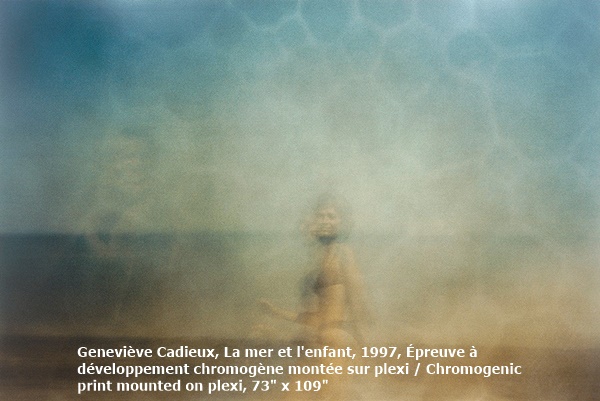 Geneviève Cadieux, La mer et l'enfant, 1997, Épreuve à développement chromogène montée sur plexi / Chromogenic print mounted on plexi, 73 x 109