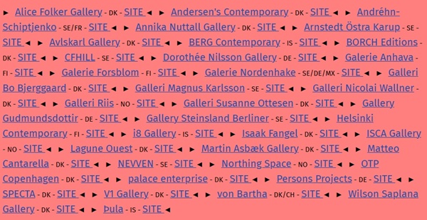 36 galleries at Chart Art Fair 2025 Copenhagen, DENMARK - 28 > 31 August, 2025 @ChartArtFair