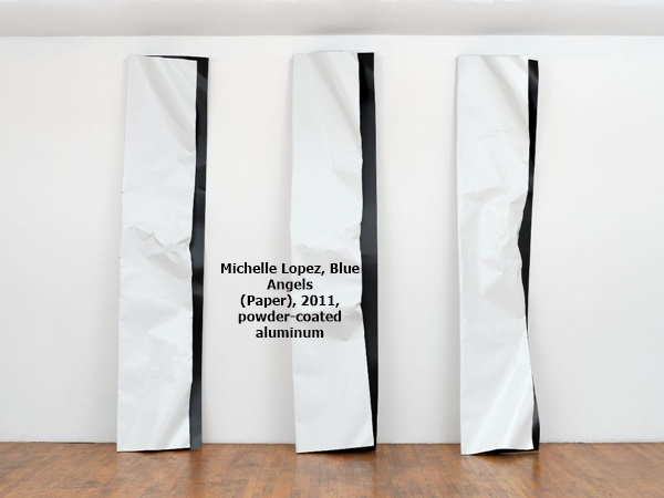 Michelle Lopez, Blue Angels (Paper), 2011, powder-coated aluminum

