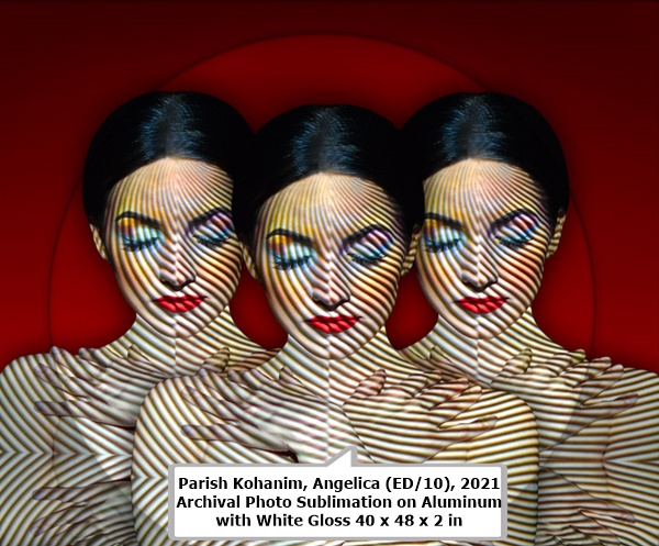 Parish Kohanim
Angelica (ED/10), 2021
Archival Photo Sublimation on Aluminum with White Gloss
40 x 48 x 2 in