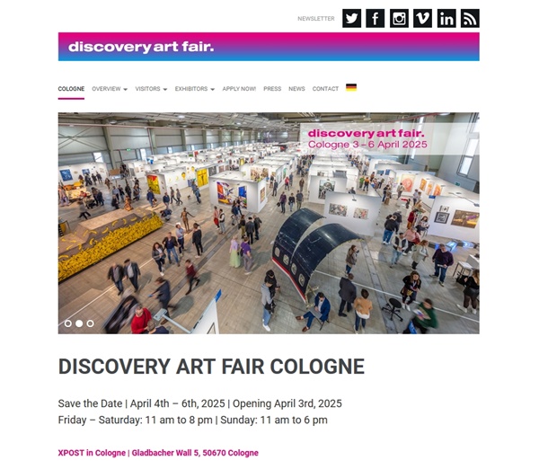 click to enlarge- double click to reduce discovery art fair Cologne 2025, Cologne GERMANY - April 4 > 6, 2025 @discoveryartfair