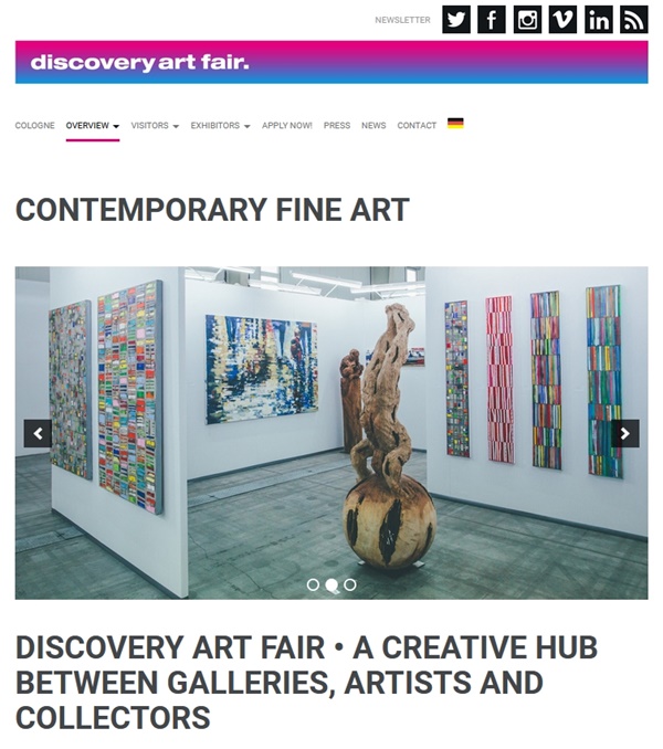 130 participants at discovery art fair Cologne 2026, Cologne GERMANY - April 24 > 26, 2026 @discoveryartfair