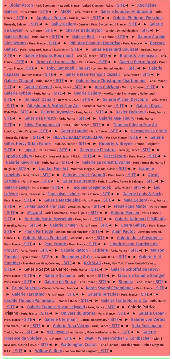 click to enlarge- double click to reduce FAB PARIS 2026 Paris FRANCE - September 19 > 23, 2026 @fabparisfair