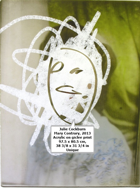 click to enlarge- double click to reduce Julie Cockburn
Mary Contrary, 2013
Acrylic on giclee print
97.5 x 80.5 cm, 38 3/8 x 31 3/4 in
Unique