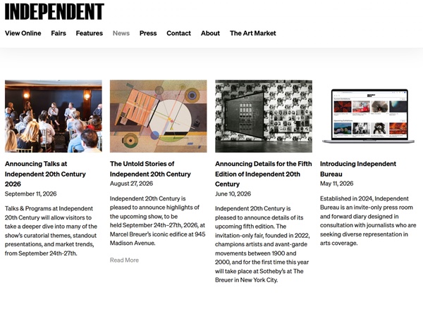 57 galleries at Independent 20th Century 2026, New York NY U.S.A. - September 24 > 27, 2026 @Independent_hq