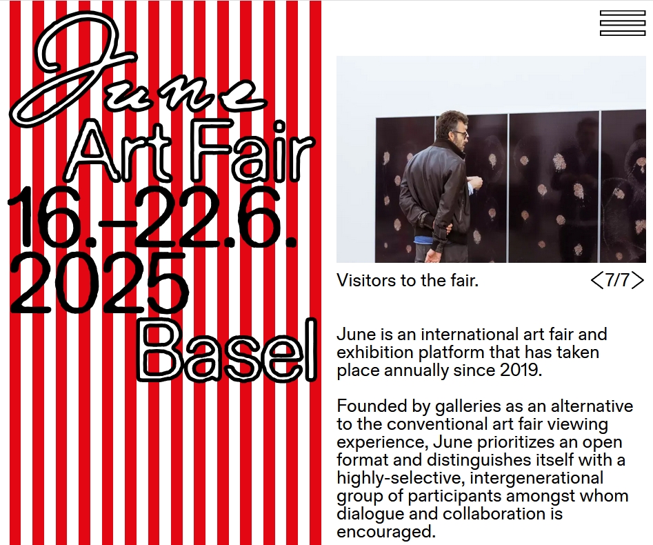 15 galleries at June Art Fair Basel 2025 SWITZERLAND - June 16 > 22, 2025 @JuneArtFair