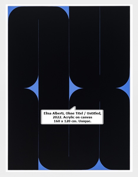Elisa Alberti, Ohne Titel / Untitled, 2022. Acrylic on canvas 160 x 120 cm. Unique. 