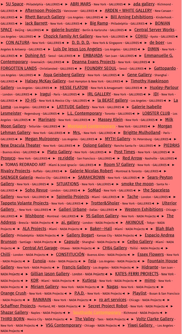 NADA New York 2026, USA - May 13 > 17, 2026  @newartdealers