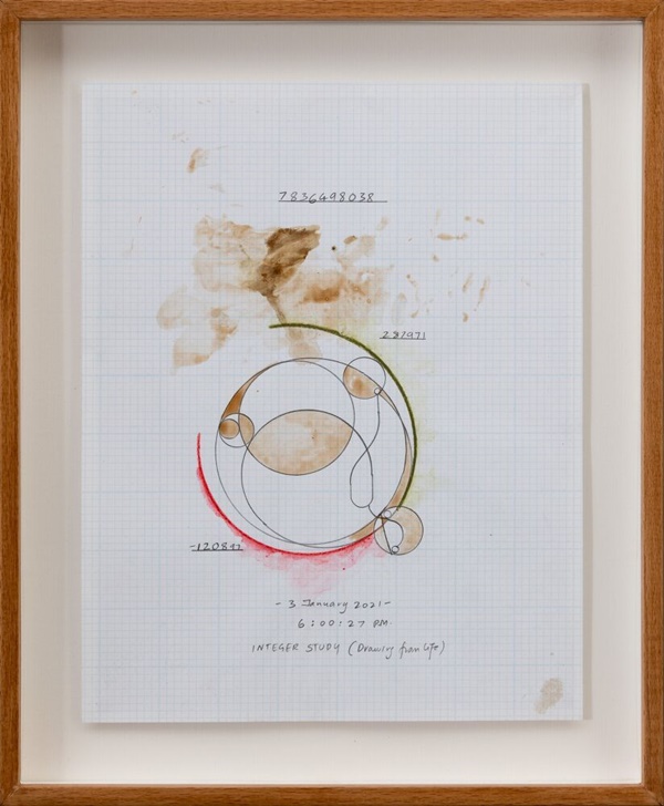 Jitish Kallat,Integer Study (drawing from life)