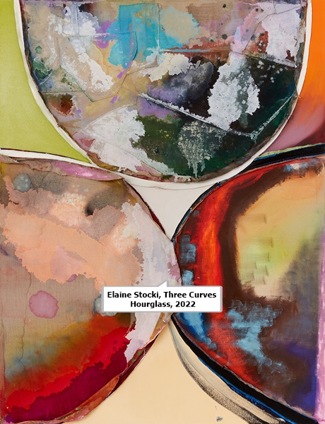 click to enlarge- double click to reduce Elaine Stocki, Three Curves Hourglass, 2022