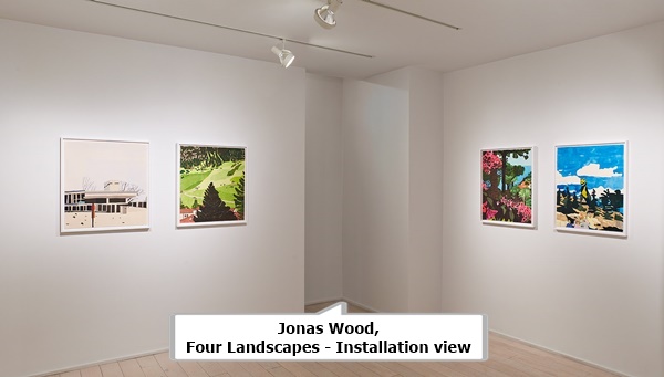 Jonas Wood, Four Landscapes - Installation view 