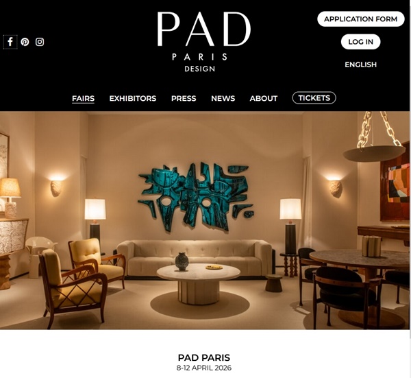 PAD Paris 2026, Paris, FRANCE - 8 > 12 April 2026 @paddesignartfair