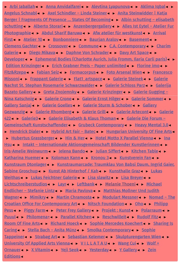 click to enlarge- double click to reduce Parallel Vienna 2026 Wien AUSTRIA - 9 > 13 September, 2026 @parallelvienna