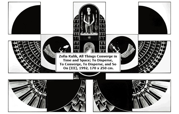 Zofia Kulik, All Things Converge in Time and Space; To Disperse, To Converge, To Disperse, and So On (III), 1992, 170 x 250 cm.