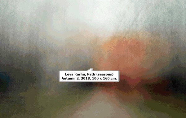Eeva Karhu, Path (seasons) Autumn 2, 2018, 100 x 160 cm.
