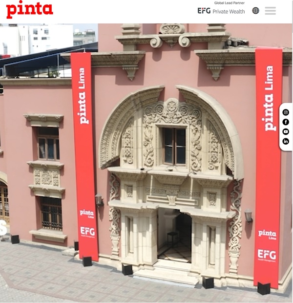 39 galleries at pinta Lima 2026, PERÚ - April 23 > 26, 2026 @PintaArtofficial