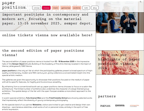 paper positions Vienna 2025 - November 13 > 16, 2025 @positionsberlin