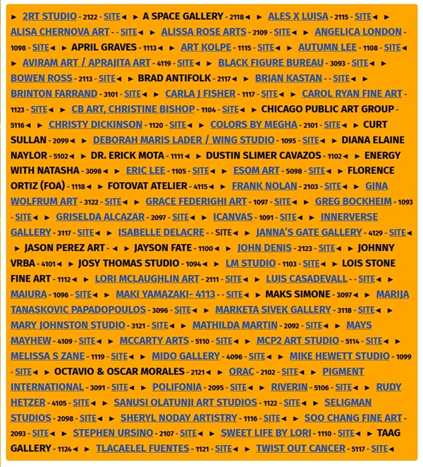 click to enlarge- double click to reduce SPECTRUM CHICAGO 2026 - October 7 > 10, 2026 @redwoodartgroup