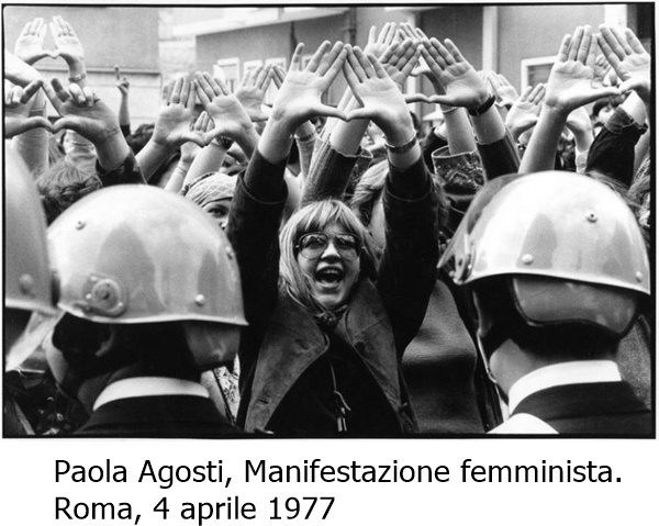 Paola Agosti, Manifestazione femminista. 
Roma, 4 aprile 1977