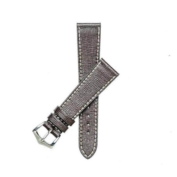 Navy Blue Saffiano Leather Watch Strap