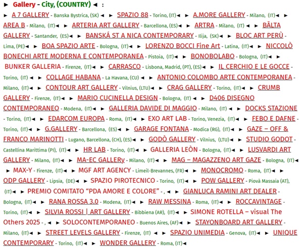 THE OTHERS Art Fair 2025 Turin, ITALY - 30 October > 2 November, 2025 @TheOthersFair