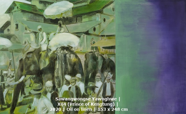 Sawangwongse Yawnghwe | X04 (Prince of Kengtung) | 2020 | Oil on linen | 153 x 248 cm