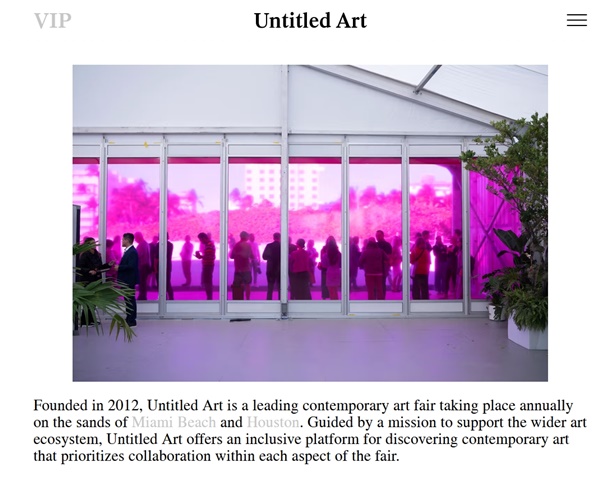 UNTITLED ART Houston 2026, USA - October 2 > 4 2026 @UNTITLEDFAIRS