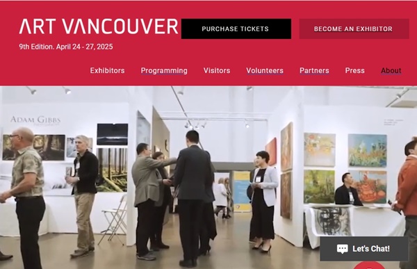 click to enlarge- double click to reduce 47 exhibitors at Art Vancouver 2025 - April 24 > 27, 2025 @artvancouverofficial