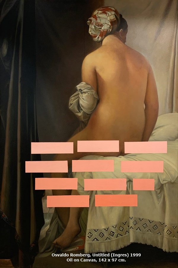 Osvaldo Romberg, Untitled (Ingres) 1999 
Oil on Canvas, 142 x 97 cm.
