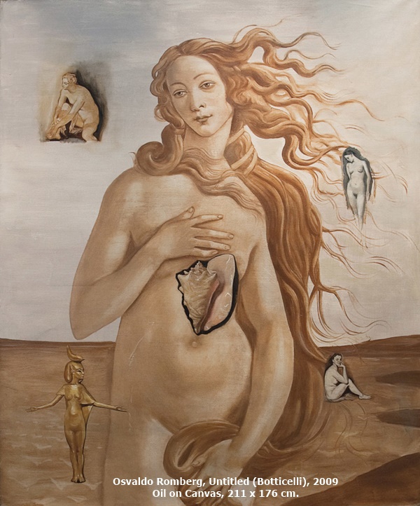 Osvaldo Romberg, Untitled (Botticelli), 2009  
Oil on Canvas, 211 x 176 cm.